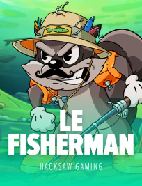 Tarjeta temática de pesca con ambientación relajada y premio.